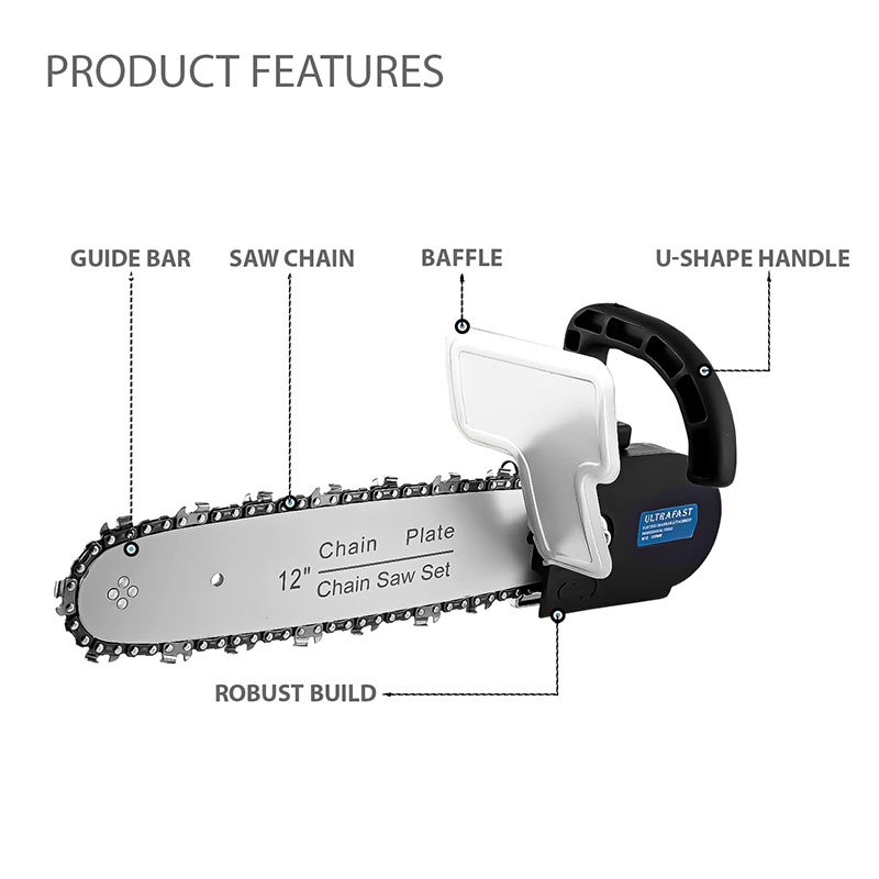 CHAINSAW ATTACHMENT FOR ANGLE GRINDER